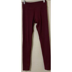 Beyond Yoga Women's Small Burgundy Yoga Leggings Made In USA 24" x 27"